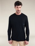 Mens Merino 150 Tech Lite III LS Relaxed Pocket Tee, Black
