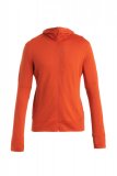 Mens Merino 260 Quantum IV LS Zip Hoodie, Molten