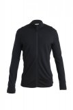 Mens Merino 260 Quantum IV LS Zip Hoodie, BLACK