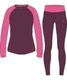 KAIA dámský vlněný set Wine