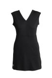 Wmns Merino 200 Granary Sleeveless V Neck Dress Black