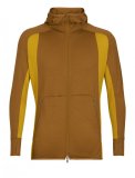 Mens ZoneKnit LS Zip Hoodie, Clove/Silent Gold/Cb