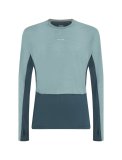 Men Merino Blend 125 ZoneKnit LS Crewe Abyss/Blue Ash/CB