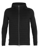 Mens ZoneKnit LS Zip Hood, Black