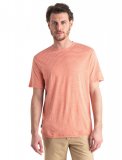 Mens Merino Linen SS Tee Stripe,EMBER/SNOWS