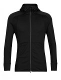 Mens ZoneKnit LS Zip Hoodie, Black