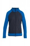 Mens Merino Quantum Hybrid LS Zip Hoodie, Lazurite/Midnight Navy