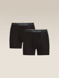 Mens Anatomica Boxers wFly 2PK, Black