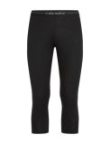 Mens Merino 200 Oasis 3/4 Leggings, Black