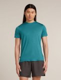 Mens 125 Cool-Lite™ Sphere SS Tee, Topaz Mens 125 Cool-Lite™ Sphere SS Tee, Topaz