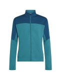 Mens Merino Blend 300 Realfleece Descender Ls Zip , Topaz/Atlantis/CB