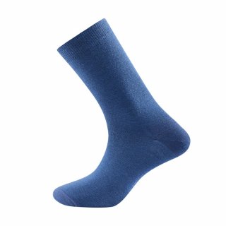Devold DAILY MEDIUM ponožky; modrá - indigo