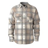 Anchor Line Shirt Jacket, Almond Plaid