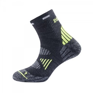 Devold ENERGY ANKLE ponožky; tmavě šedá / zelená