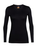 Wmns Merino 200 Oasis LS  Crewe, Black